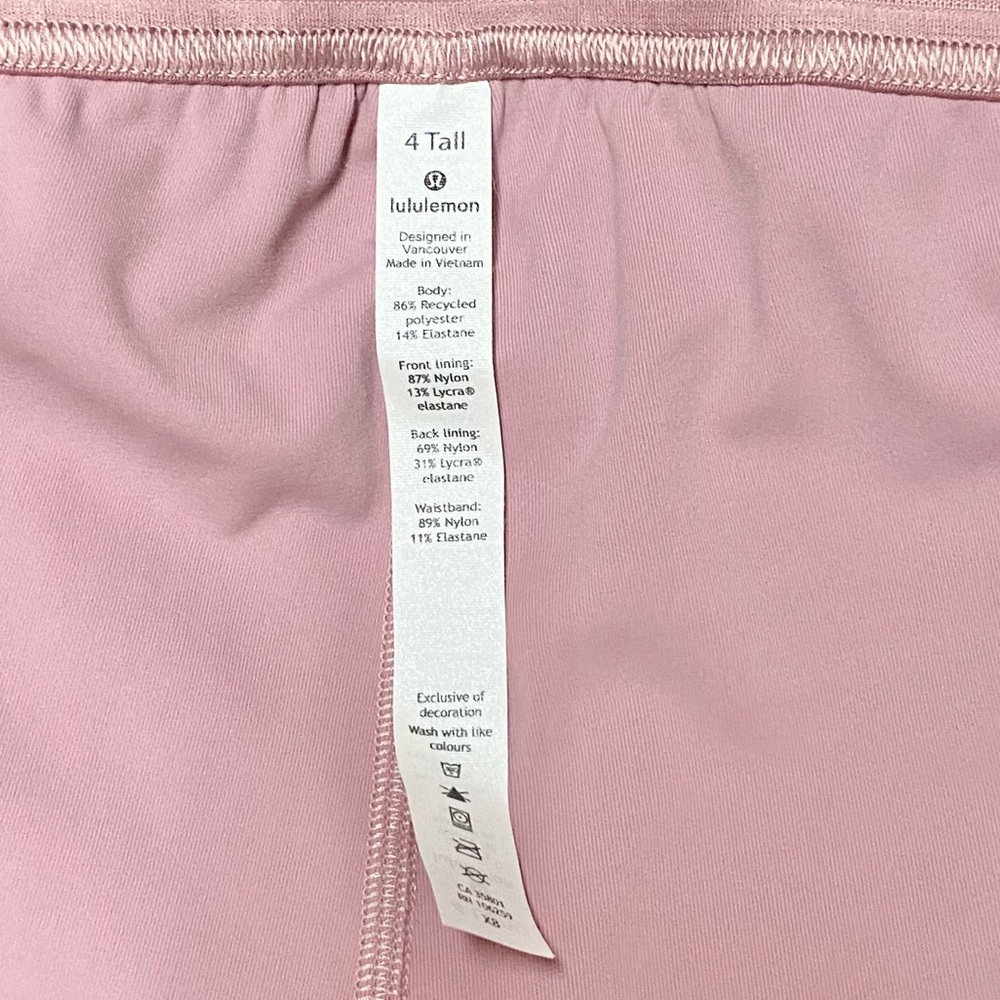 Lululemon Court Rival Pink High Rise Skirt Tall Tennis Pickelball - Picture 7 of 8